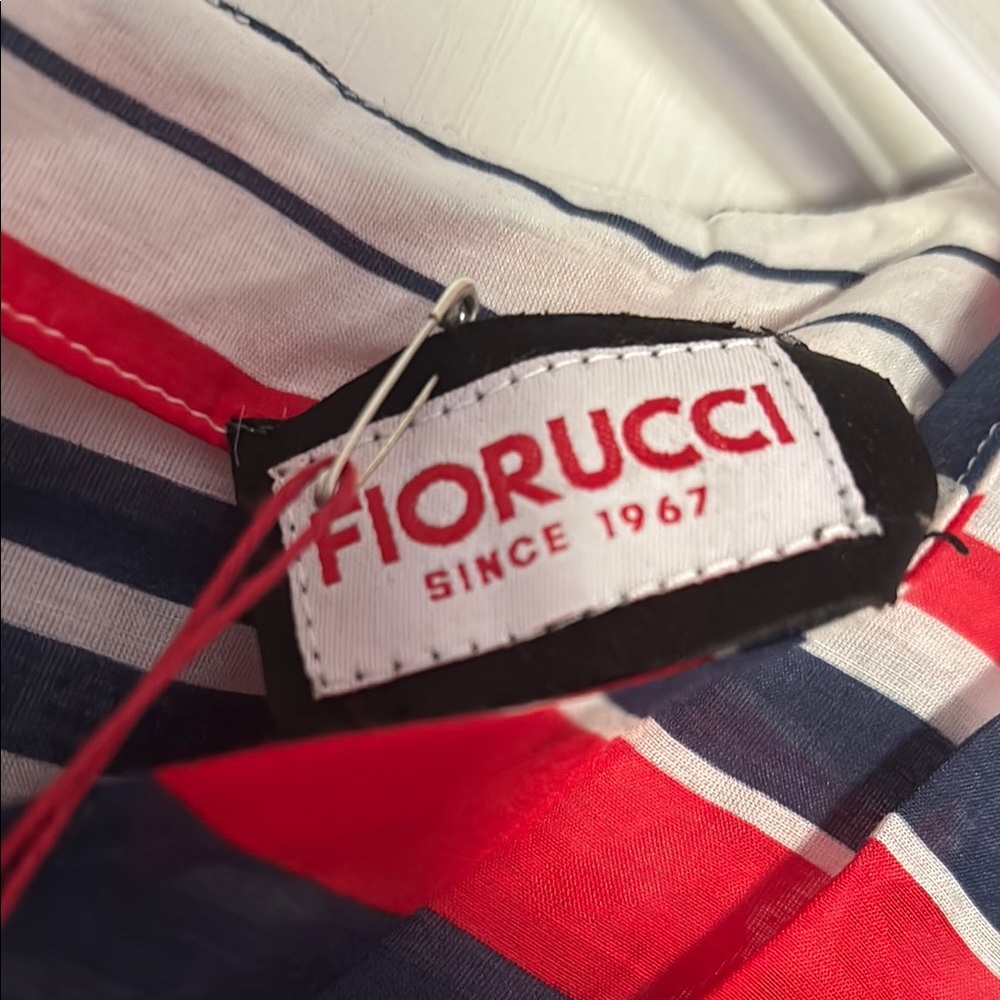 Fiorucci Striped Red and Black Mini Dress - Picture 3 of 8
